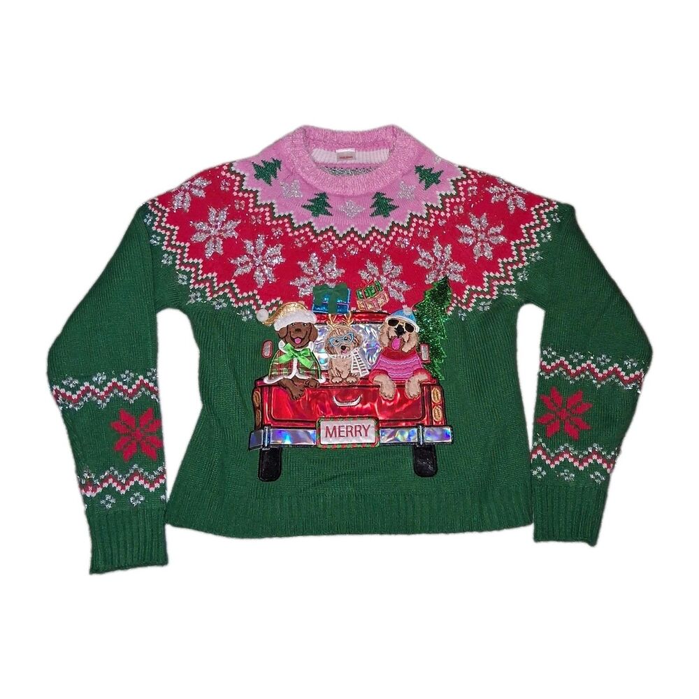 Womens Ugly Christmas Sweater  Medium Size